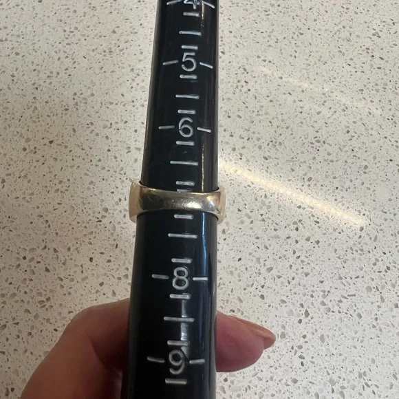 Gold Over Sterling Silver Genuine Emerald, Sapphire & Ruby Wide Band Ring - Picture 3 of 5